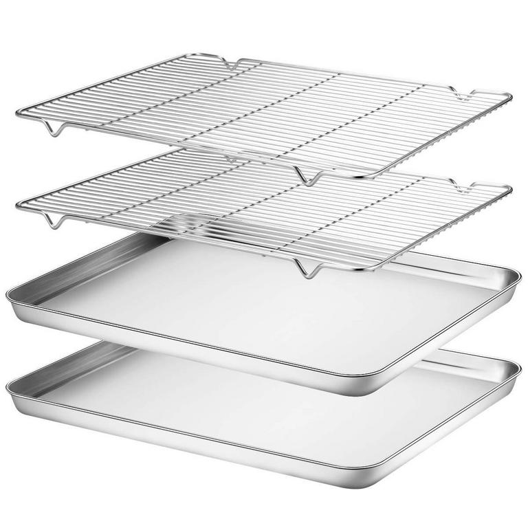 WILDONE BAKING SHEETS & RACKS SET 4PC