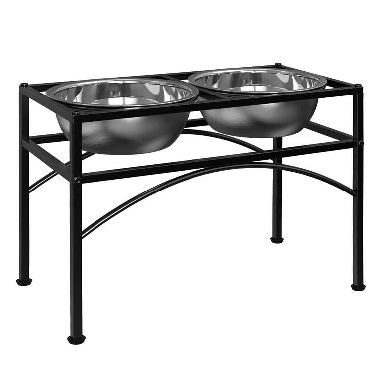 LUEXBOX ELEVATED DOG BOWL STAND 