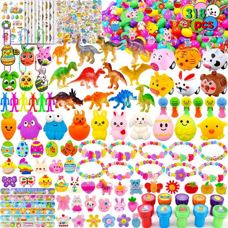 JUSKID 318 PCS EASTER EGG FILLERS