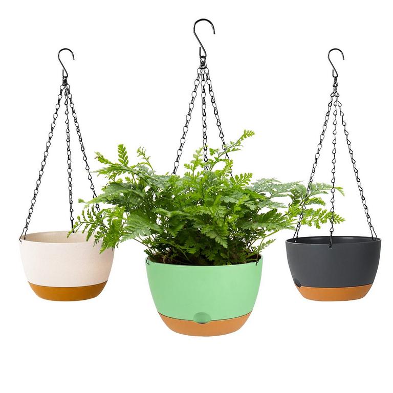 COWB MANM 3PK 8.3IN HANGING PLANTERS