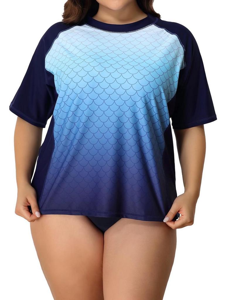 CHARMO WOMENS PLUS SIZE 3X RASHGUARD