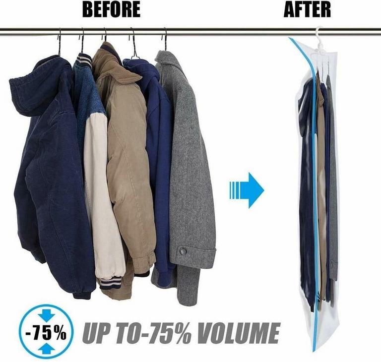 QQBED HANGING STORAGE BAGS 5PK