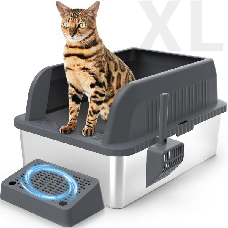 NOLONLY XL STAINLESS STEEL LITTER BOX