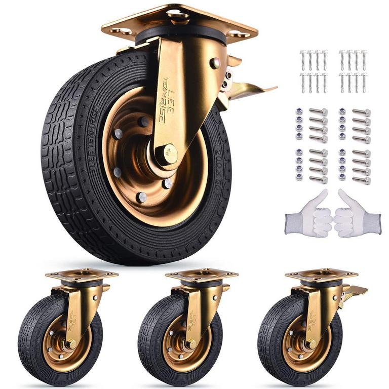 LEE TEAM RISE 8IN CASTER WHEELS 4PK