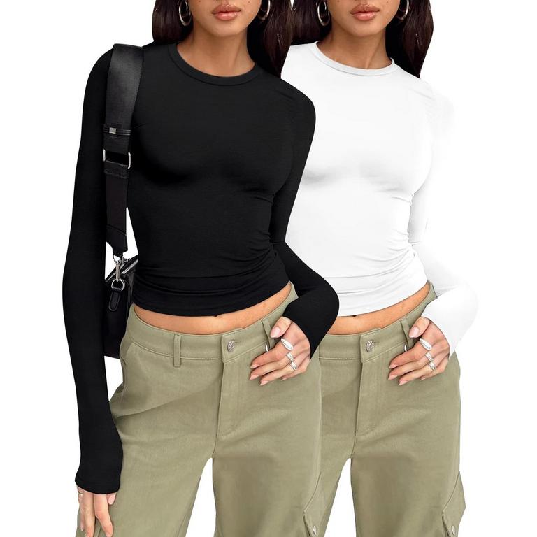 ZICOZY WOMENS M 2PC THERMAL SHIRTS
