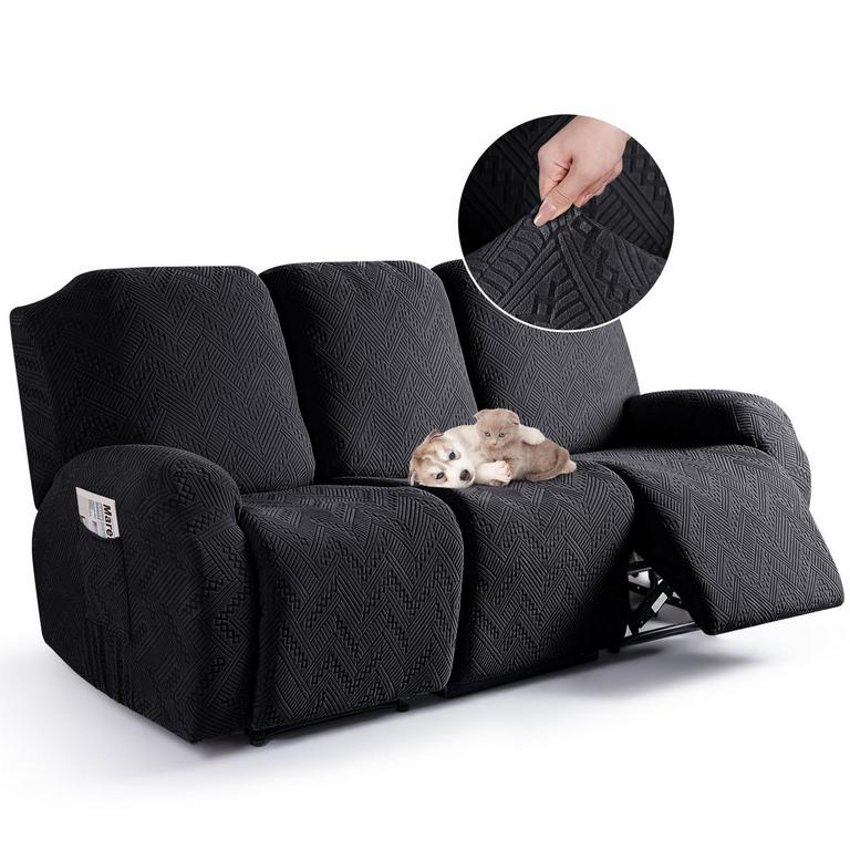 TAOCOCO SOFA COVER BLACK 3PCS