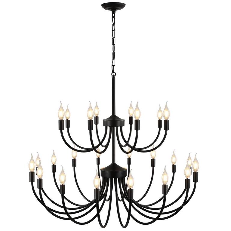 AMPLUG IN 36.2"W CHANDELIER