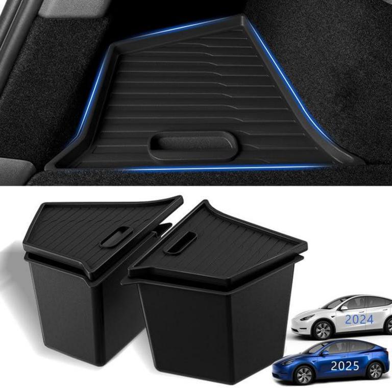 ELEGANCEX TESLA Y TRUNK STORAGE BINS SET
