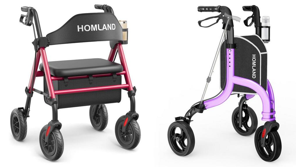 HOMLAND ROLLATOR WALKERS 2PC