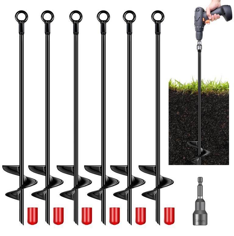ISOHIT 30IN TRAMPOLINE EARTH ANCHORS 6PCS