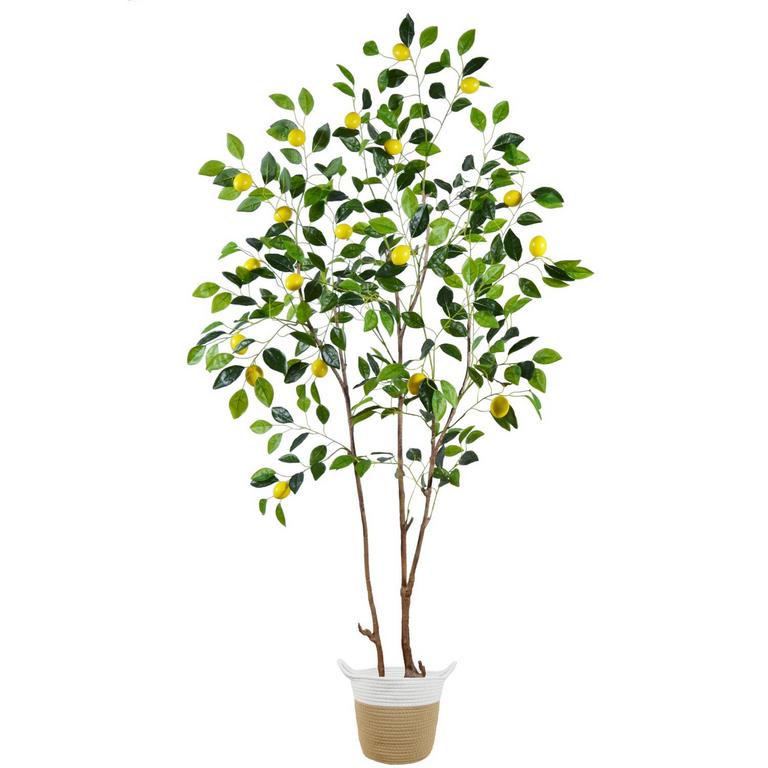 WAMPLANTS 6FT FAKE LEMON TREE