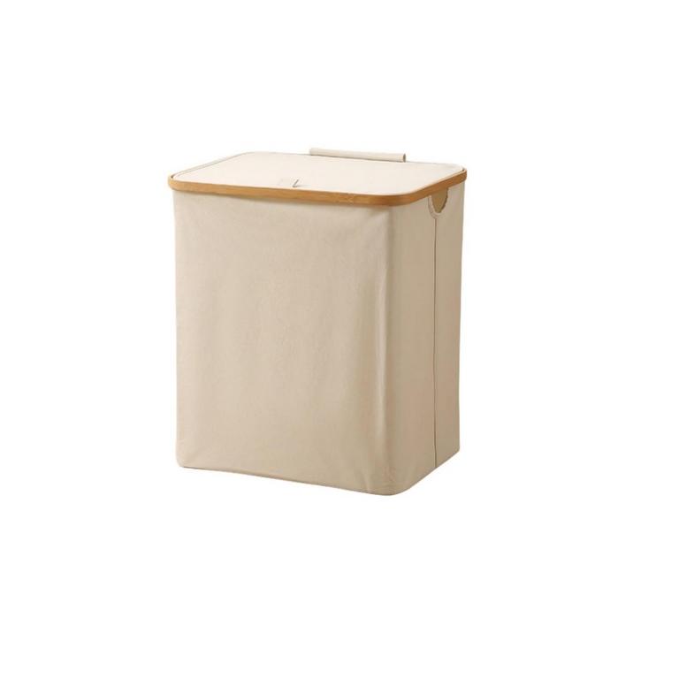 ALLC LAUNDRY BASKET BEIGE 19.2"H