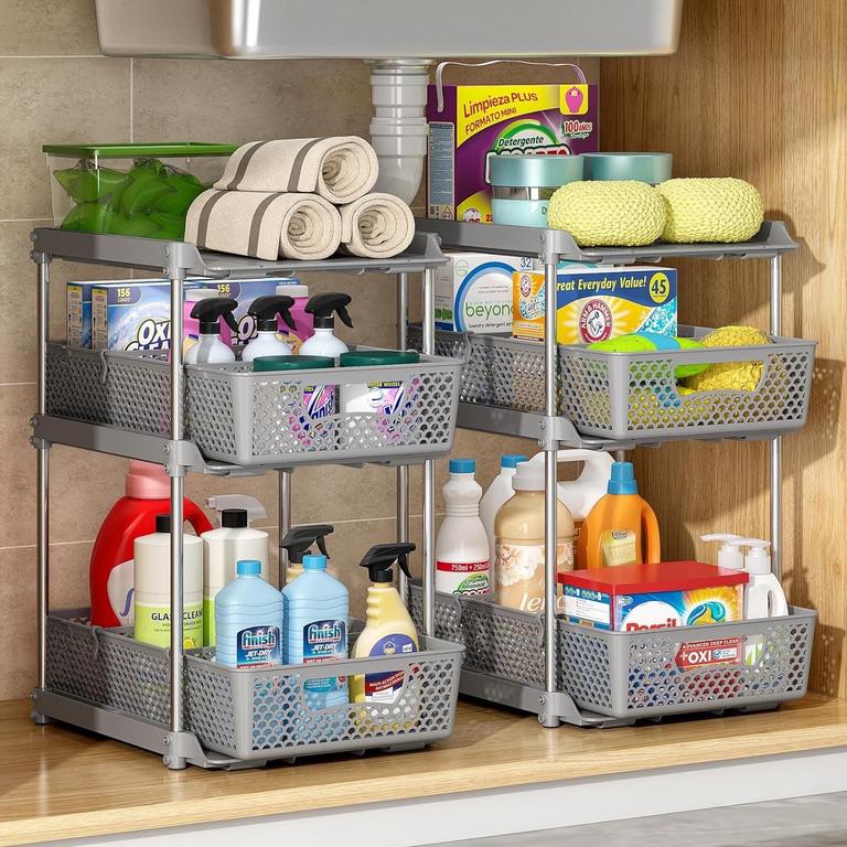 TAIMASI 3-TIER BATHROOM ORGANIZER 2PK