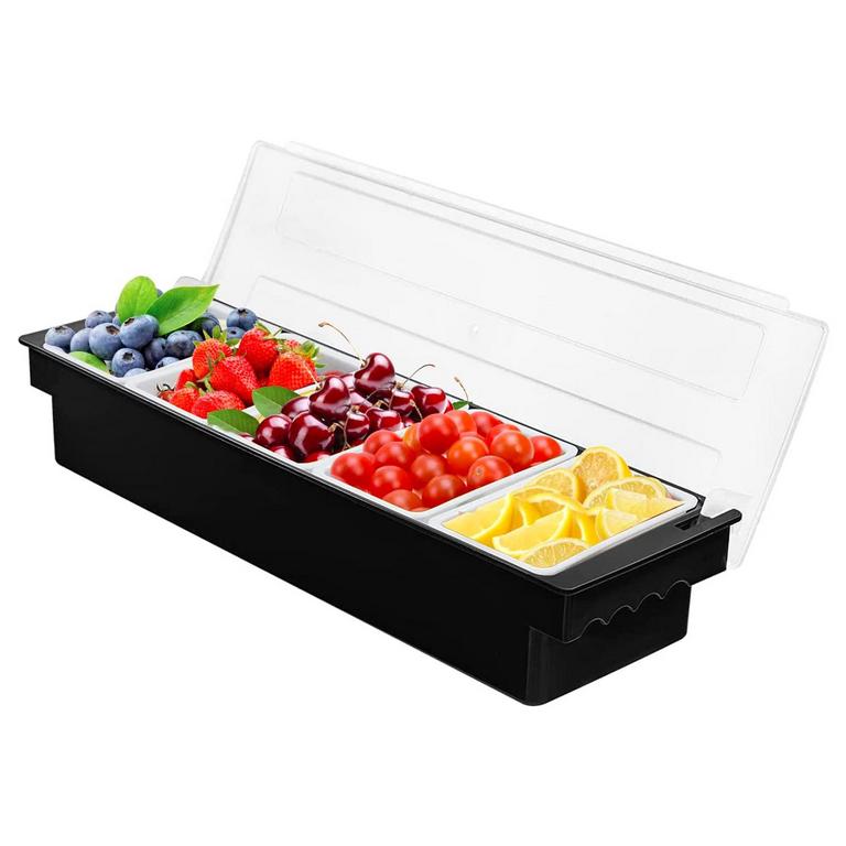 FEOOWV 5-COMPARTMENT CONDIMENT CADDY
