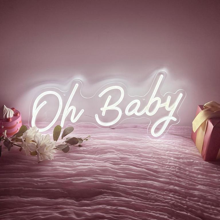 YALLOVE OH BABY NEON SIGN 17.3IN X 7.6IN