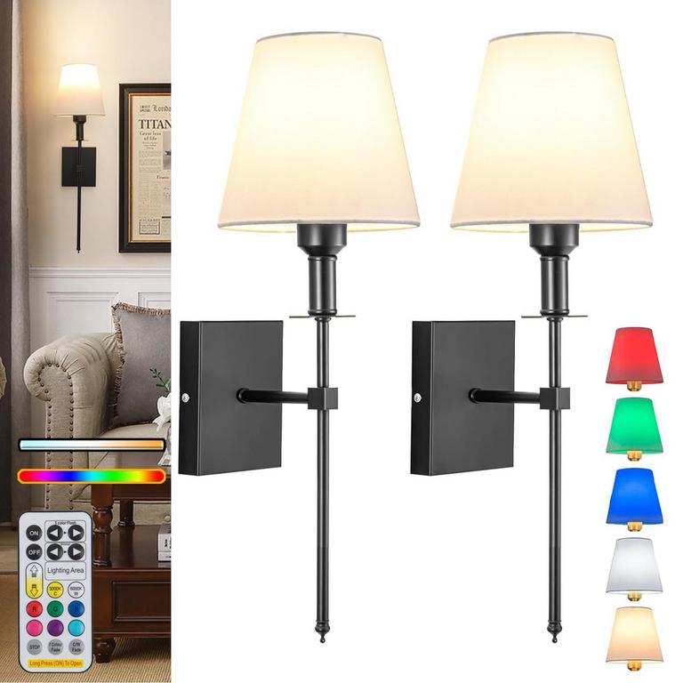 JENGUSH 21IN WALL LIGHTS SET OF 2