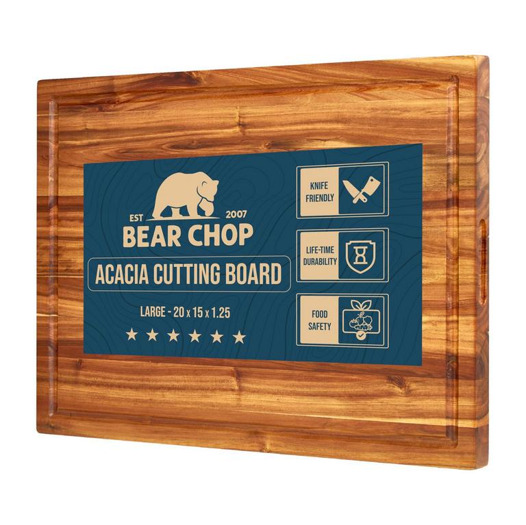 BEAR CHOP 20IN CUTTING BOARD