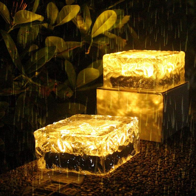 RIROOL SOLAR BRICK LIGHTS 4PK