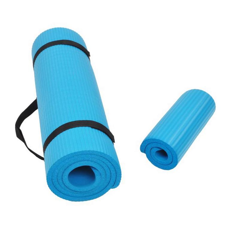 FITVIDS YOGA MAT 1/2IN BLUE