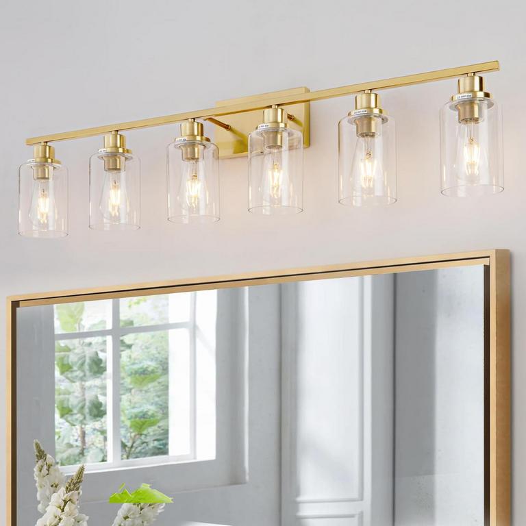 HCCZ 6LT GOLD BATH LIGHT 39.7IN
