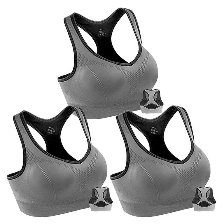 GLUAAE XL WOMENS SPORTS BRAS 3PK