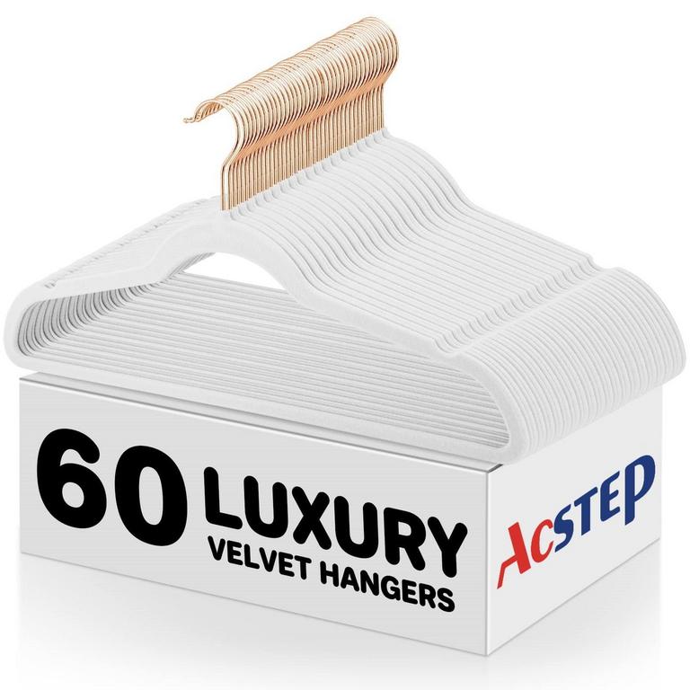 ACSTEP VELVET HANGERS 60PK