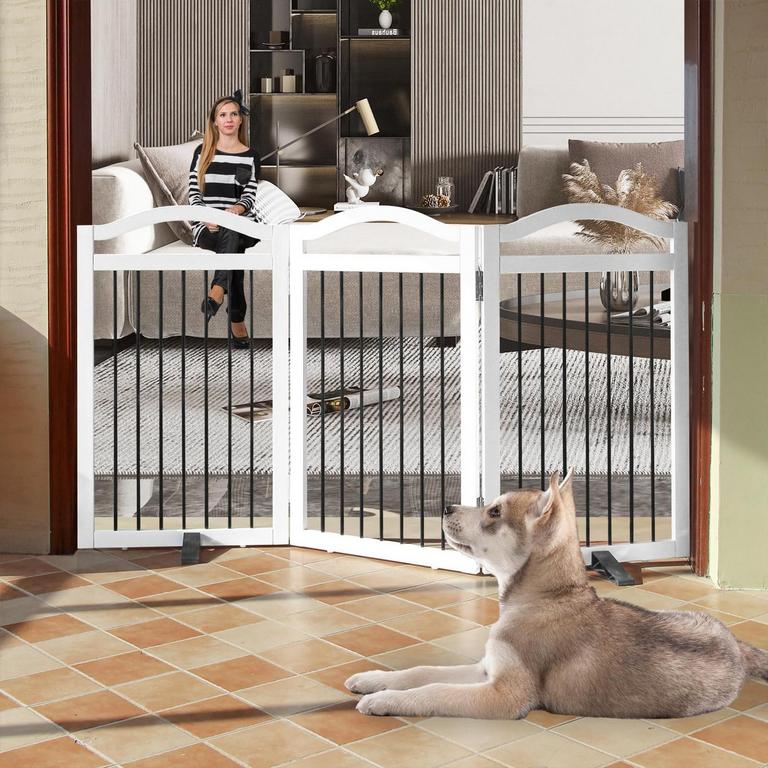 ZJSF INDOOR DOG GATE 3-PANEL 60"W