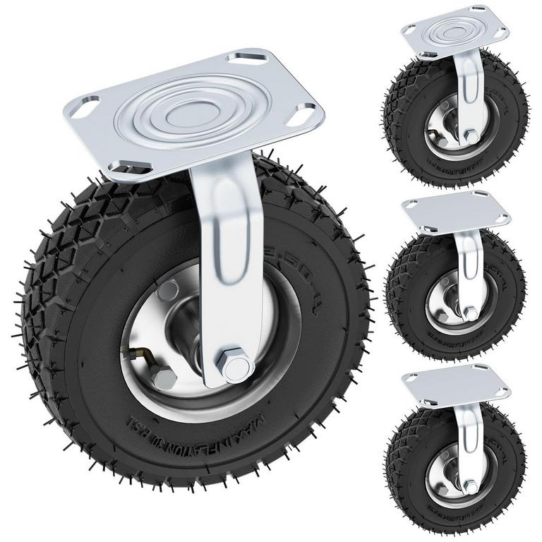 VELPAX 8IN PNEUMATIC CASTERS 4PK