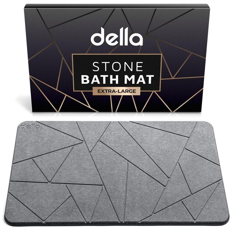 DELLA PREMIUM STONE BATH MAT 23.6IN X 15.4IN