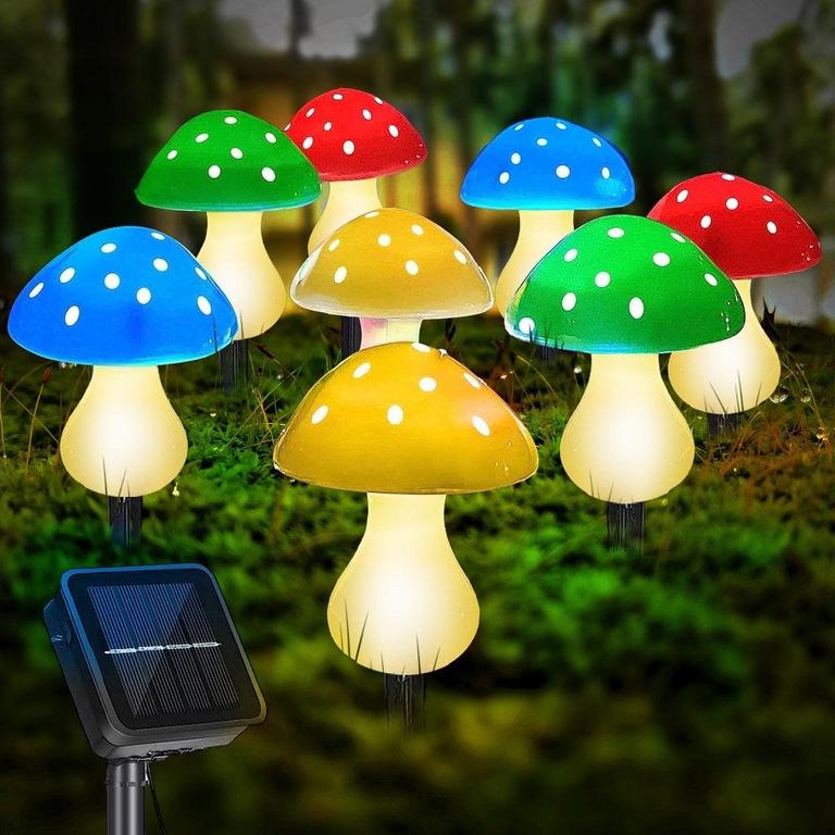 8PK SOLAR MUSHROOM LIGHTS