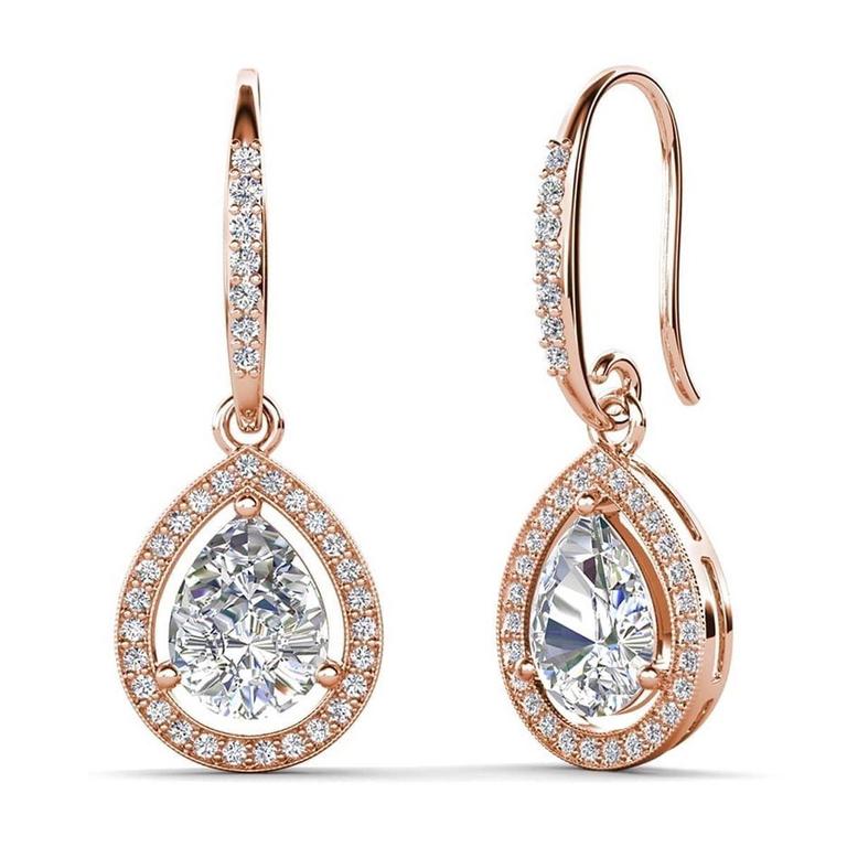CATE  CHLOE 18K ROSE GOLD EARRINGS