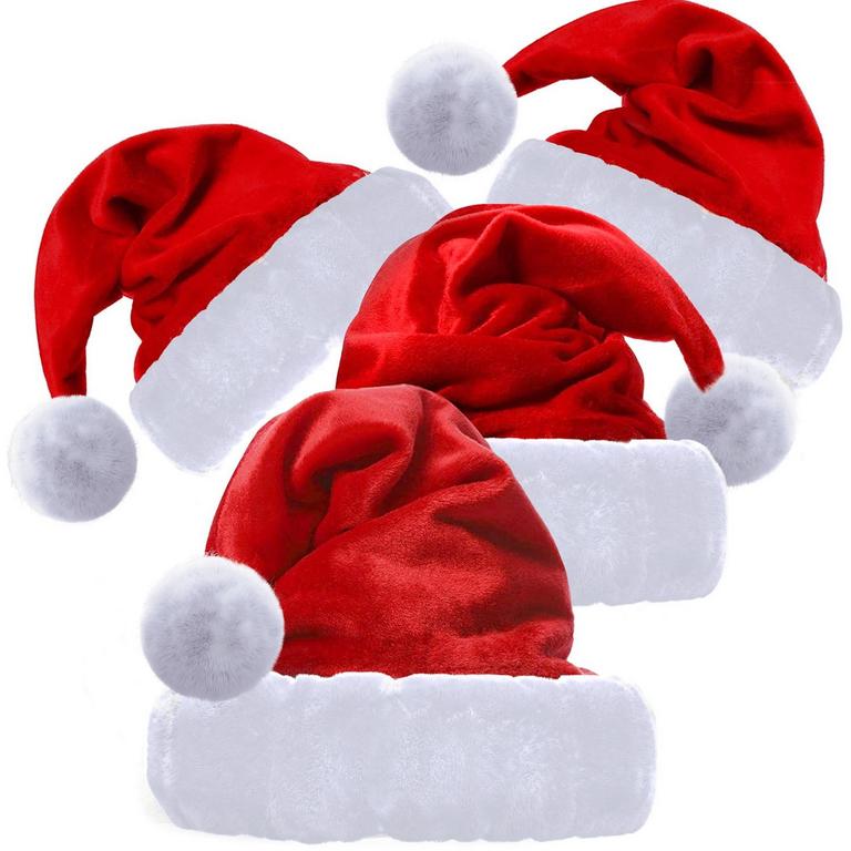 VONADALE SANTA HATS 4PK