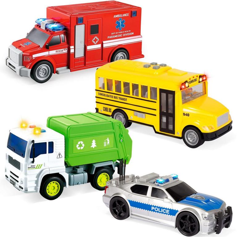 JOYFY 4PC 7IN VEHICLE TOYS
