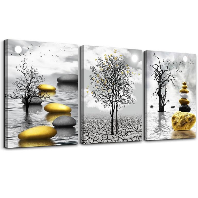 TTHYUEWS WALL ART 16IN X 24IN 3PCS
