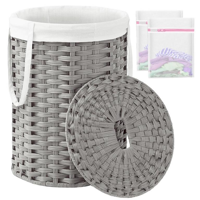 SETVSON GREY LAUNDRY HAMPER 19GAL