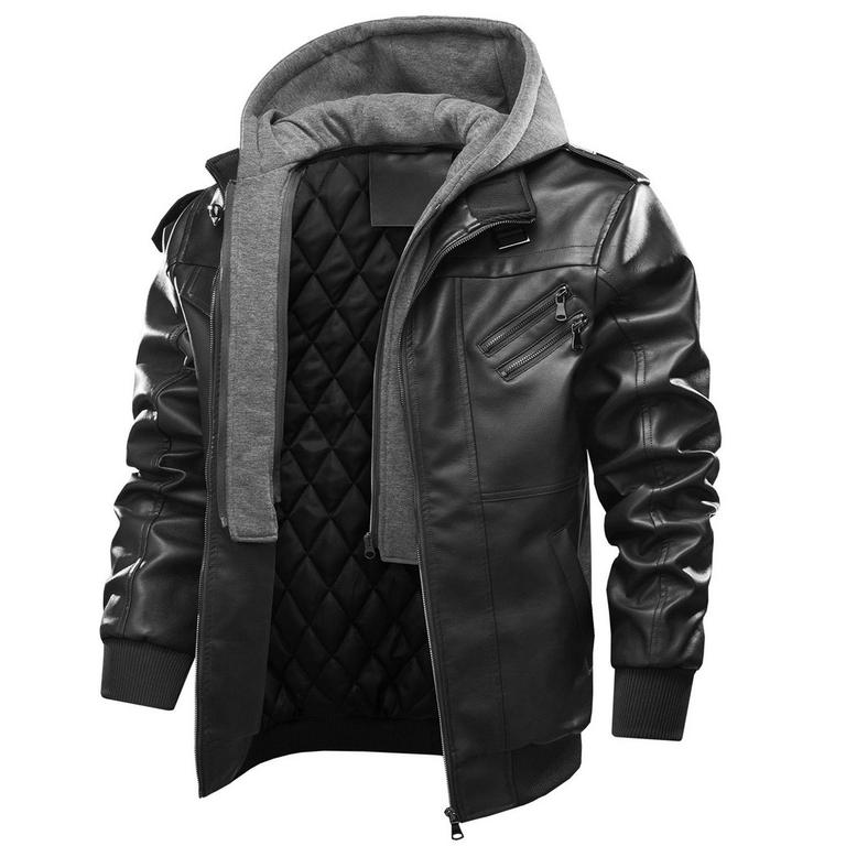 2XL FAUX LEATHER JACKET