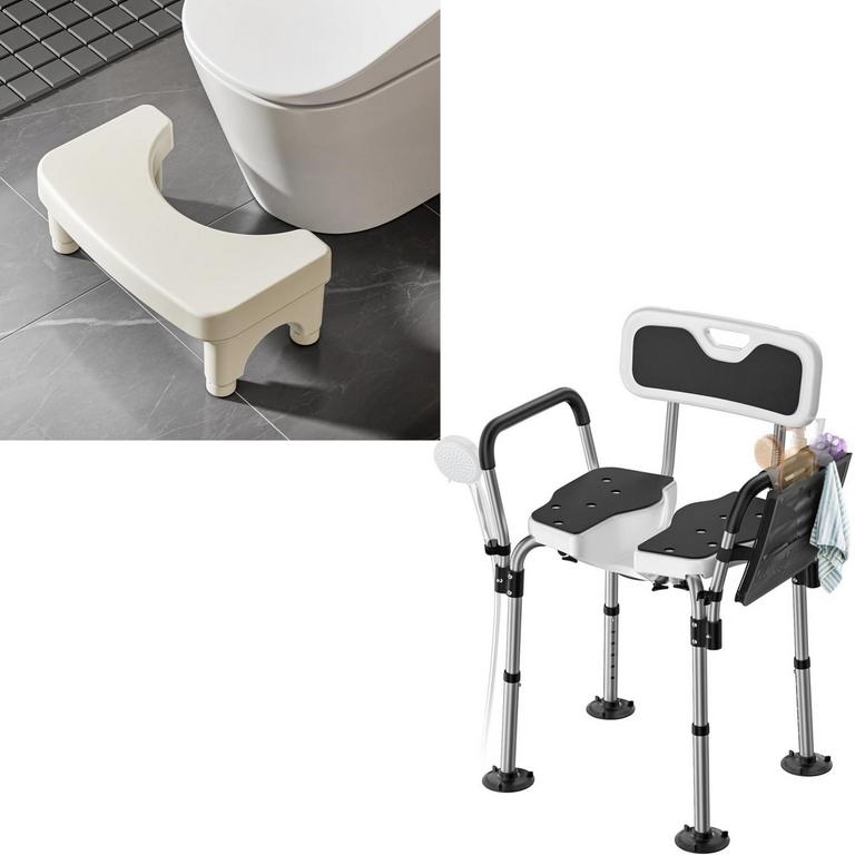 FORTEMOTUS SHOWER CHAIR & STOOL 
