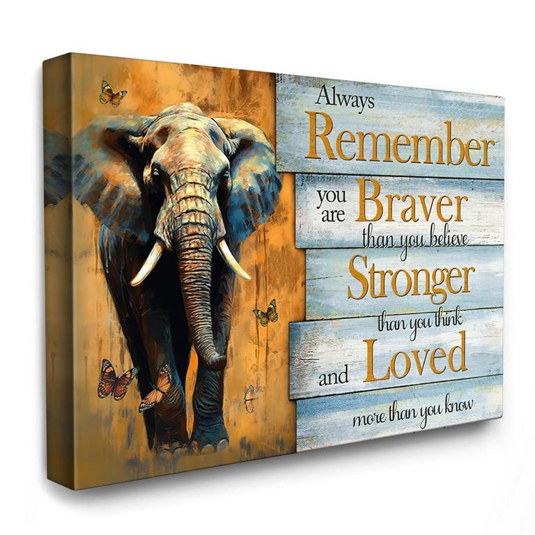 LUSLYA ELEPHANT ART 24IN X 16IN