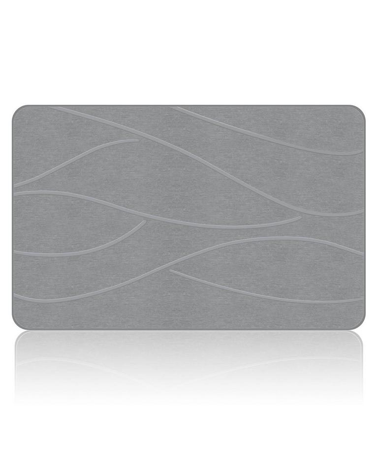 VEELOIM STONE BATH MAT 23.6IN X 15.4IN