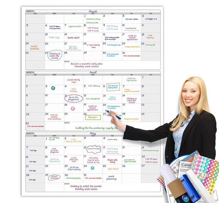 PARTY FUNNY WALL CALENDAR 46IN X 63IN