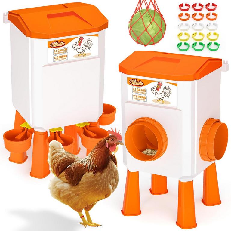 VEDALIO CHICKEN FEEDER WATERER SET