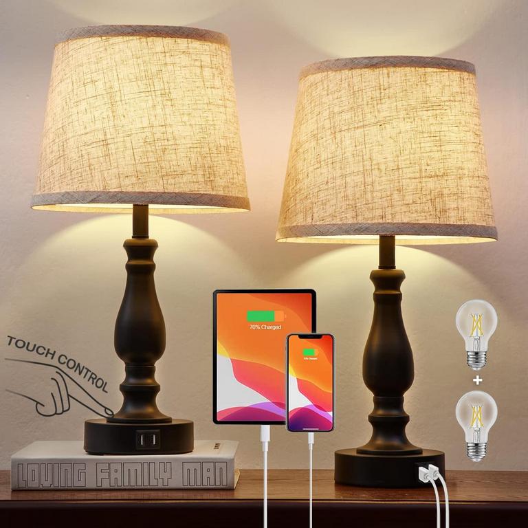 EJIAXIN 19IN TABLE LAMPS SET OF 2