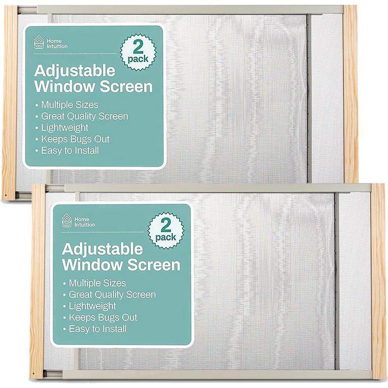 HOME INTUITION WINDOW SCREENS 2PK