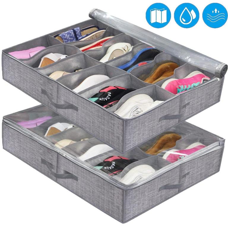 HADINEEON UNDERBED SHOE STORAGE 2PK