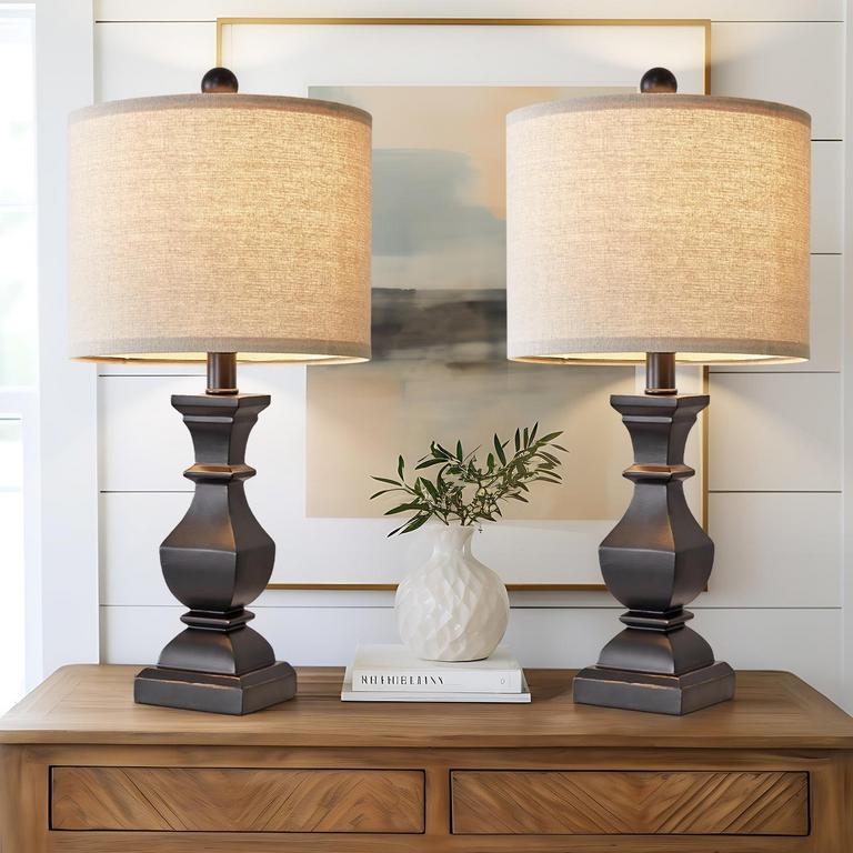 ONEACH RETRO TABLE LAMPS 20.5IN 2PK