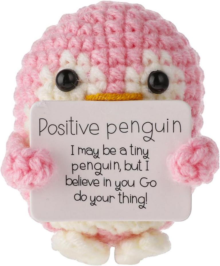 FUNNY POSITIVE PENGUIN, 3 INCH