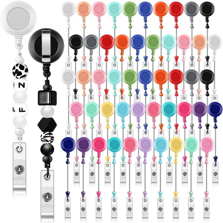 SAYGLOSSY 50 PCS BADGE REELS