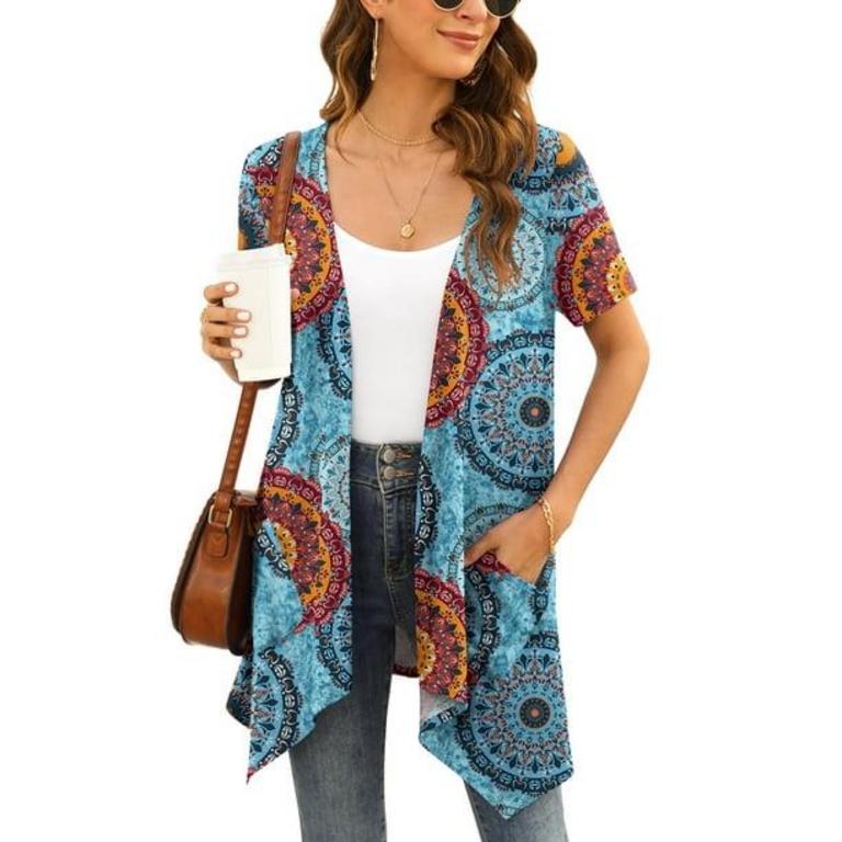 M FLORAL CARDIGAN