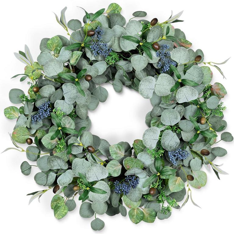 COLORSPEC 24IN EUCALYPTUS WREATH 