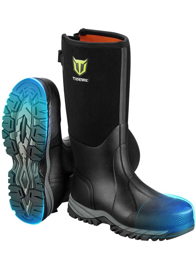 TIDEWE MEN'S SZ 11 BLACK WORK BOOTS